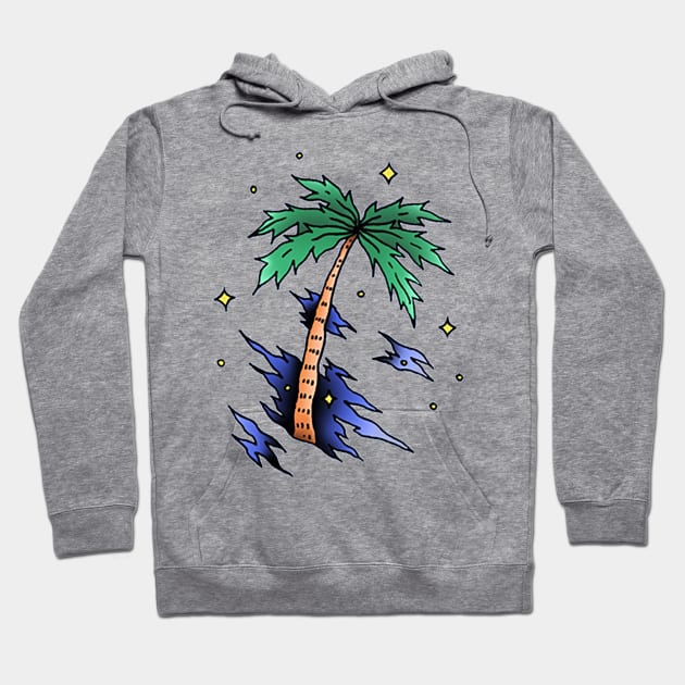 Palm Tree Hoodie by kalla